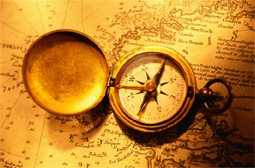 compass and map